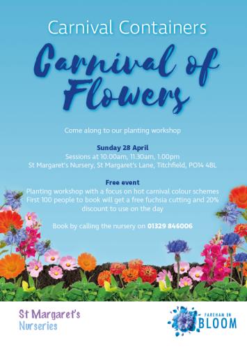 Carnival of Flowers workshop
