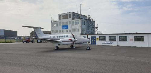 A Beech 200 aircraft remains on standby for any medical evacuations or emergencies