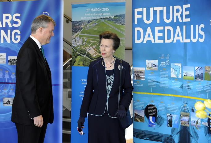 Visit from Princess Anne at Daedalus